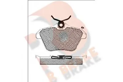 Комплект тормозных колодок, дисковый тормоз R BRAKE купить