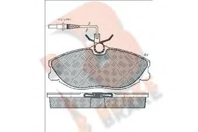 Комплект тормозных колодок, дисковый тормоз R BRAKE купить