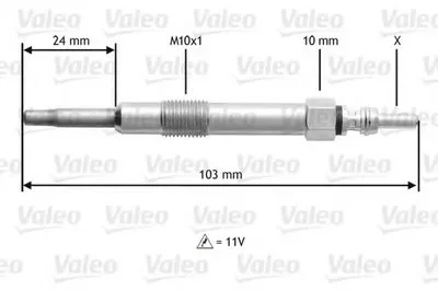 Свеча накаливания VALEO купить