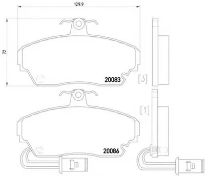 Комплект тормозных колодок, дисковый тормоз HELLA купить