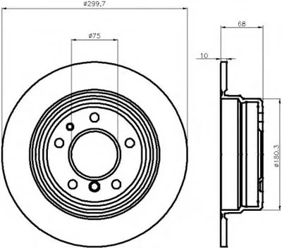Тормозной диск HELLA купить