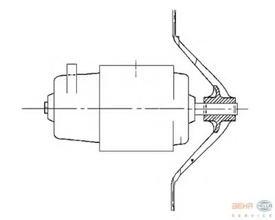 Вентиляция салона BEHR HELLA SERVICE HELLA купить
