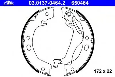 Комплект тормозных колодок, стояночная тормозная система ATE купить