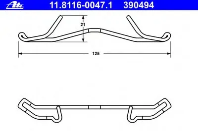 Пружина, тормозной суппорт ATE купить