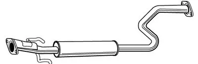 Средний глушитель выхлопных газов WALKER купить