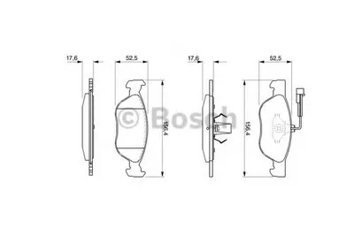 Комплект тормозных колодок, дисковый тормоз BOSCH купить