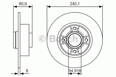 Тормозной диск BOSCH купить