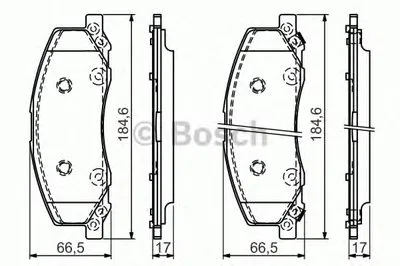 Комплект тормозных колодок, дисковый тормоз BOSCH купить