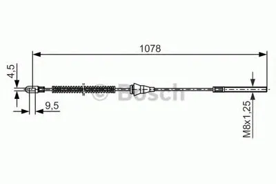 Трос, стояночная тормозная система BOSCH купить