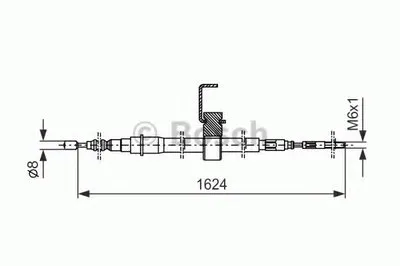 Трос, стояночная тормозная система BOSCH купить