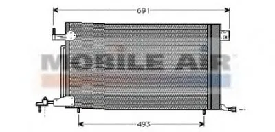 Конденсатор, кондиционер VAN WEZEL купить