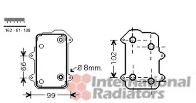 масляный радиатор, двигательное масло VAN WEZEL купить