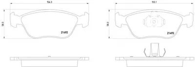 Комплект тормозных колодок, дисковый тормоз MINTEX купить