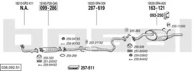 Система выпуска ОГ BOSAL купить