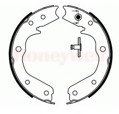 Комплект тормозных колодок, стояночная тормозная система JURID купить
