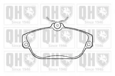 Комплект тормозных колодок, дисковый тормоз QUINTON HAZELL купить