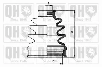 Комплект пылника, приводной вал QUINTON HAZELL купить