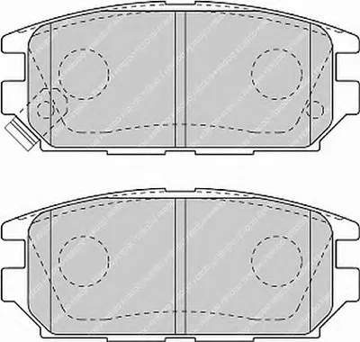 Комплект тормозных колодок, дисковый тормоз PREMIER FERODO купить