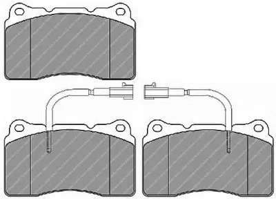 Комплект тормозных колодок, дисковый тормоз PREMIER FERODO купить