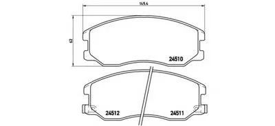 Комплект тормозных колодок, дисковый тормоз BREMBO купить