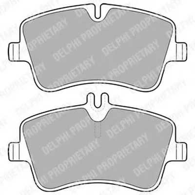 Комплект тормозных колодок, дисковый тормоз DELPHI купить