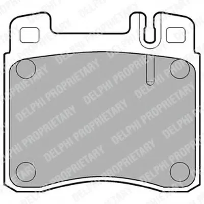 Комплект тормозных колодок, дисковый тормоз DELPHI купить