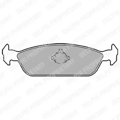 Комплект тормозных колодок, дисковый тормоз DELPHI купить