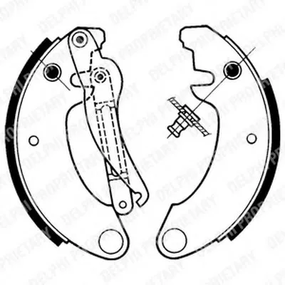 Комплект тормозных колодок DELPHI купить