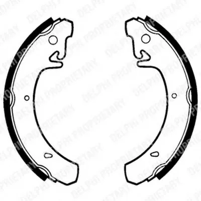 Комплект тормозных колодок DELPHI купить