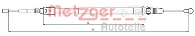 Трос, стояночная тормозная система COFLE METZGER купить