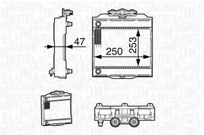 Радиатор, охлаждение двигателя MAGNETI MARELLI купить