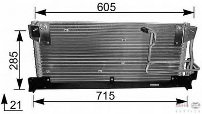 Конденсатор, кондиционер BEHR HELLA SERVICE купить