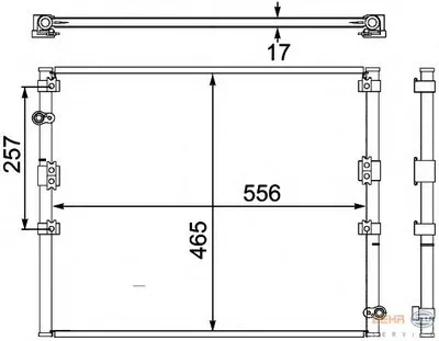 Конденсатор, кондиционер BEHR HELLA SERVICE купить