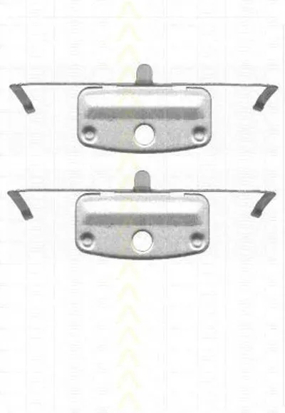 Комплектующие, колодки дискового тормоза TRISCAN купить