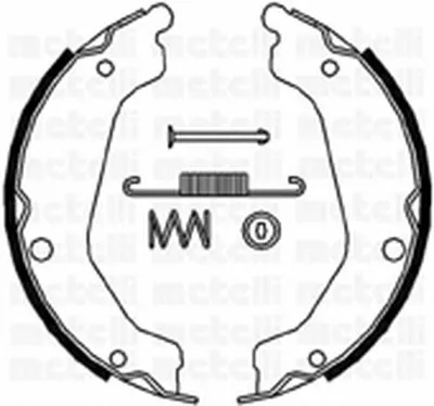 Комплект тормозных колодок, стояночная тормозная система METELLI купить