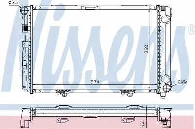 Радиатор, охлаждение двигателя NISSENS купить