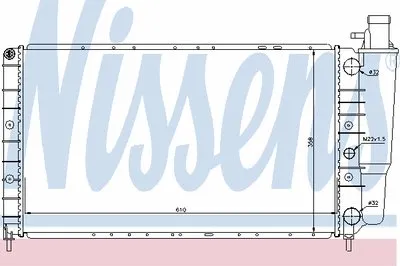 Радиатор, охлаждение двигателя NISSENS купить