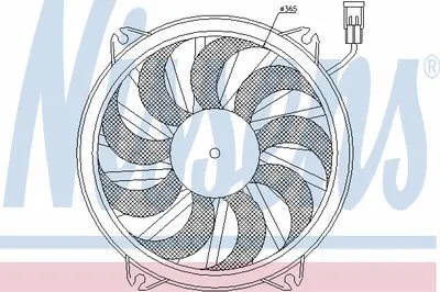 Вентилятор, охлаждение двигателя NISSENS купить
