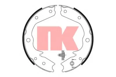 Комплект тормозных колодок, стояночная тормозная система NK купить