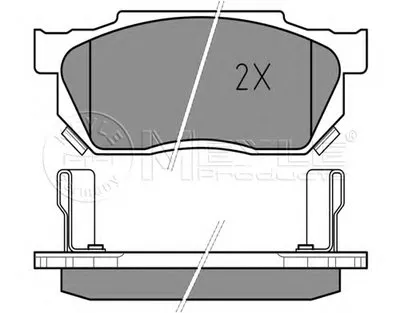 Комплект тормозных колодок, дисковый тормоз MEYLE купить