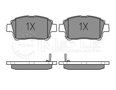 Комплект тормозных колодок, дисковый тормоз MEYLE купить