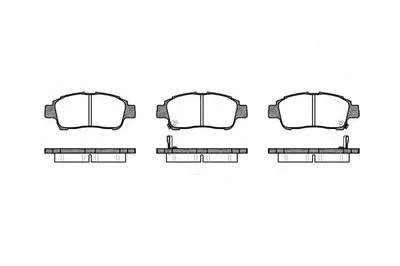 Комплект тормозных колодок, дисковый тормоз REMSA купить