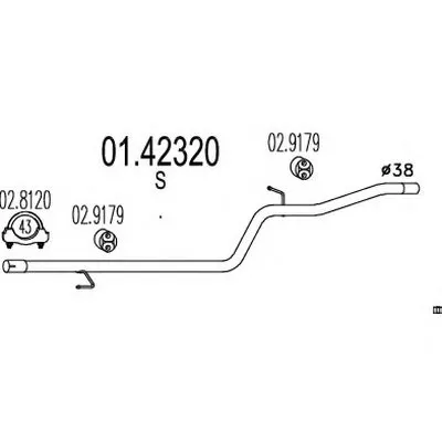 Труба выхлопного газа MTS купить