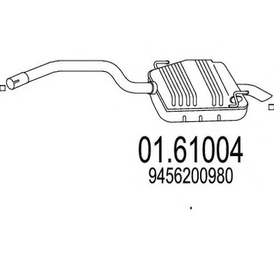 Глушитель выхлопных газов конечный MTS купить