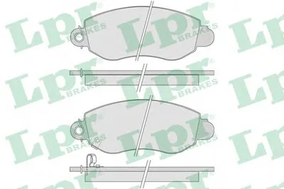 Комплект тормозных колодок, дисковый тормоз LPR купить