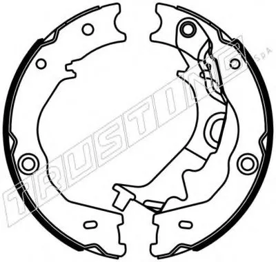 Комплект тормозных колодок, стояночная тормозная система TRUSTING купить