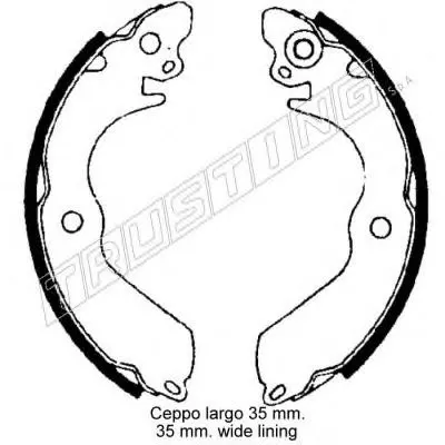 Комплект тормозных колодок TRUSTING купить