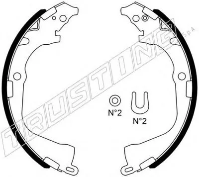 Комплект тормозных колодок TRUSTING купить