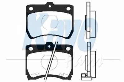 Комплект тормозных колодок, дисковый тормоз MK KASHIYAMA KAVO PARTS купить