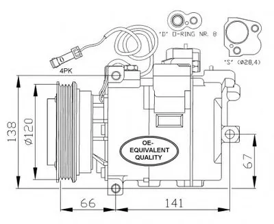 Компрессор, кондиционер NRF купить
